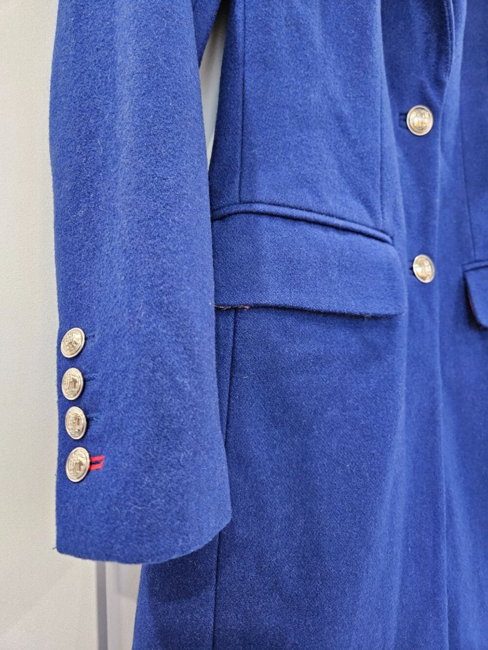 Blue wool blend jacket - Picture 2 of 4